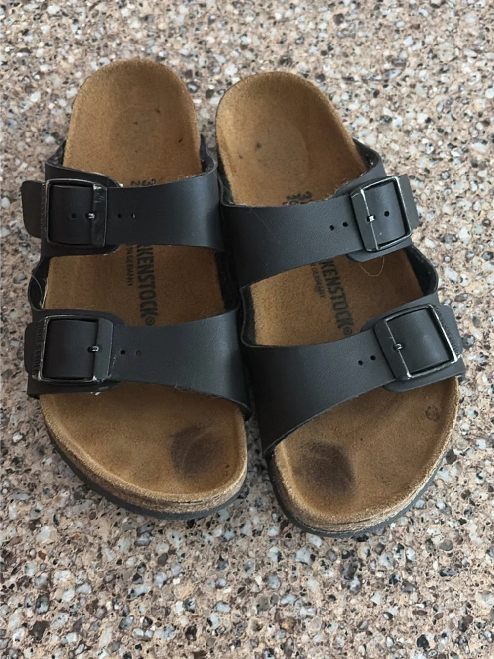 Birkenstock Kids Black Double-Strap Sandals